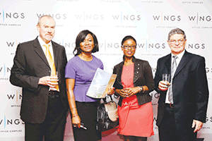 From left: O’Malley; Petro Pro Managing Director, Debola Israel-Bolanriwa; Fadayomi; and RMB Westport Development Manager, Roy Hamlyn; at the launch.