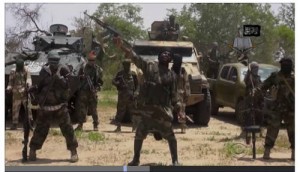 Shekau With Guns: CBS News Photos