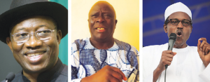 Jonathan, Adebanjo and Buhari