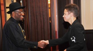 The Ambassador of the Republic of Finland, Ms Pirjo Suomela-Chowdhury, presented a Letter of Credentials to the President of the Federal Republic of Nigeria, His Excellency Dr Goodluck Ebele Jonathan on 2 October 2014.