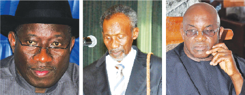 Jonathan, Mohammed and Senate President, David Mark