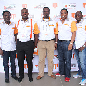 L-R: Experiential Marketers Association of Nigeria (EXMAN) newly elected executive council members, Financial Secretary-Kayode Idowu, Vice President-Wole Olagundoye, President-Dr. Rotimi Olaniyan, General Secretary-Kehinde Salami and Publicity Secretary- Abiodun Oshinibosi after their swearing in at the Association 2nd AGM/Congress in Abeokuta, Ogun State recently.