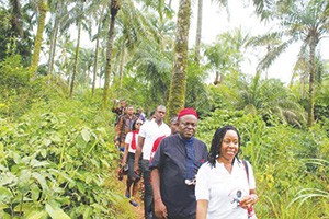 • The pilgrims march forth to Idoto