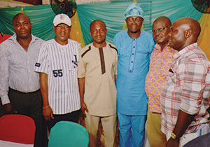 From left: Godwin Benjamin; Jide Bello (Executive Secretary, Mushin Council); Onyenali; Philip Adedeji; Abdallah Balogun; and Peter Ogunmefun; at the event.