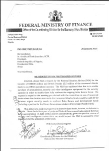 Okonjo-Iweala's January 20 memo to Jonathan