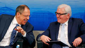 Russia's FM Lavrov and German's FM Steinmeyer