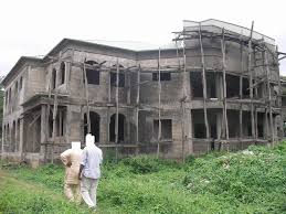 abandoned uncompleted building