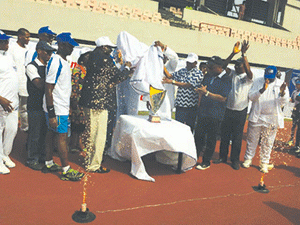 Action from the inauguration event of the league in  Lagos.