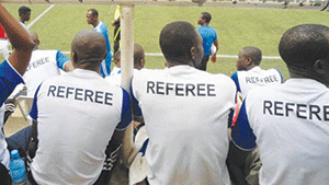 Nigerian referees during a refresher course