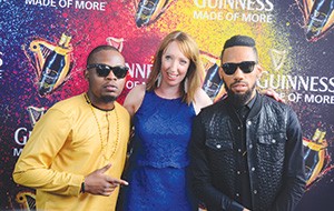 From left: Olamide, Ashdown, and Phyno, at the event in Lagos.