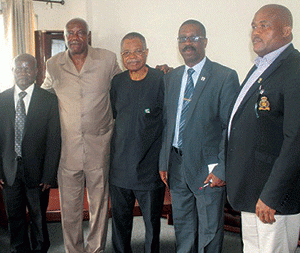 Organisers of the Lagos Governor's Cup Tennis after the meeting with Agbesanwa.