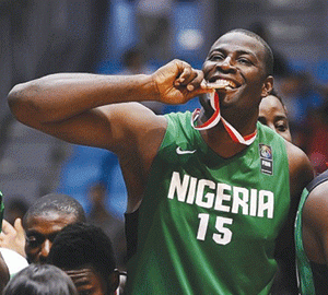 Oyedeji after winning the Afrobasket title in Tunisia